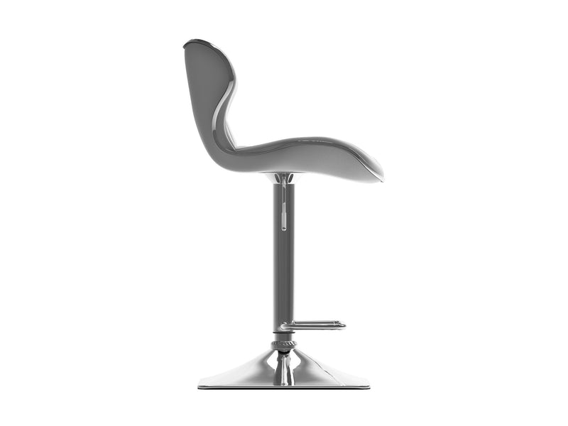 white Bar Stools with Backs Set of 2 Remi Collection product image by CorLiving