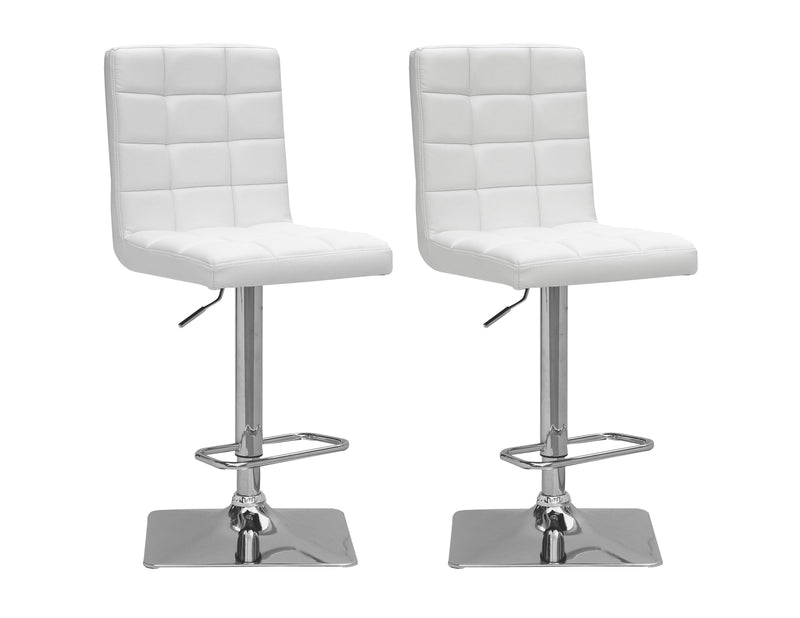 white High Back Bar Stools Set of 2 Xavier Collection product image by CorLiving
