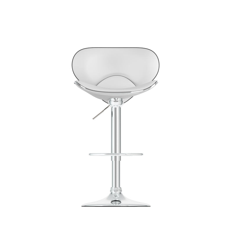 white Bar Stools with Backs Set of 2 Marcus Collection product image by CorLiving