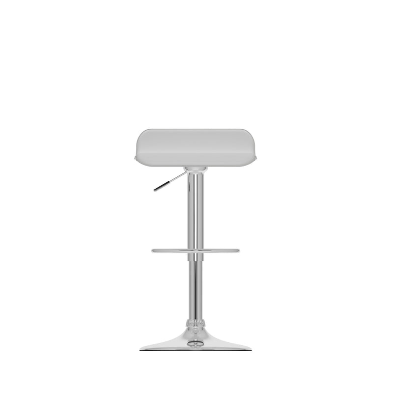 white Low Back Bar Stools Set of 2 Theo Collection product image by CorLiving