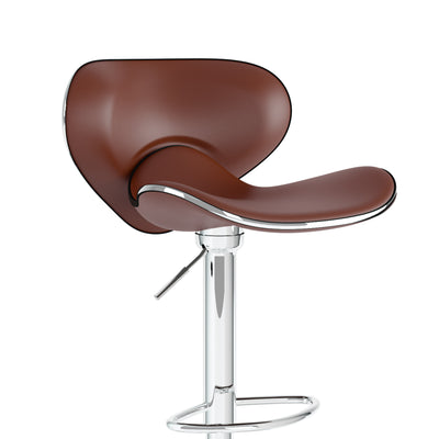 brown Bar Stools with Backs Set of 2 Marcus Collection detail image by CorLiving#color_brown