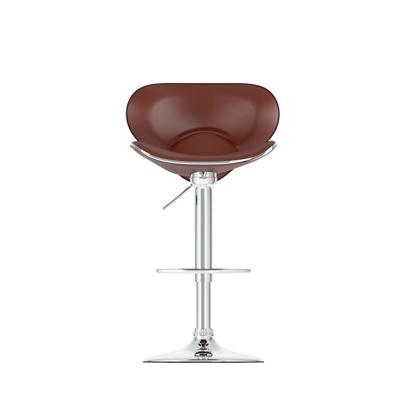 brown Bar Stools with Backs Set of 2 Marcus Collection product image by CorLiving