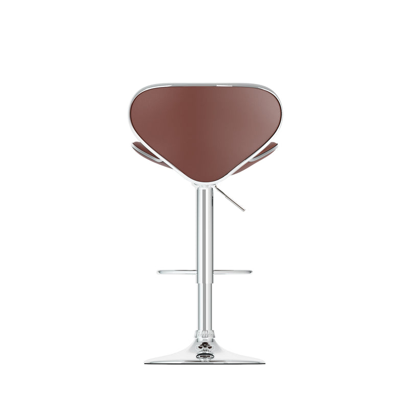 brown Bar Stools with Backs Set of 2 Marcus Collection product image by CorLiving