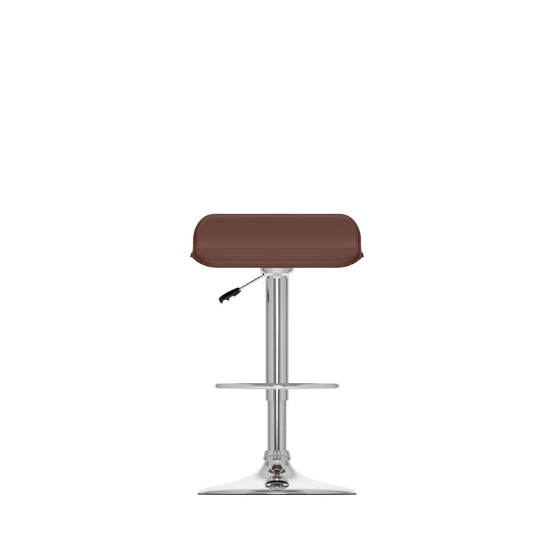 brown Low Back Bar Stools Set of 2 Theo Collection product image by CorLiving