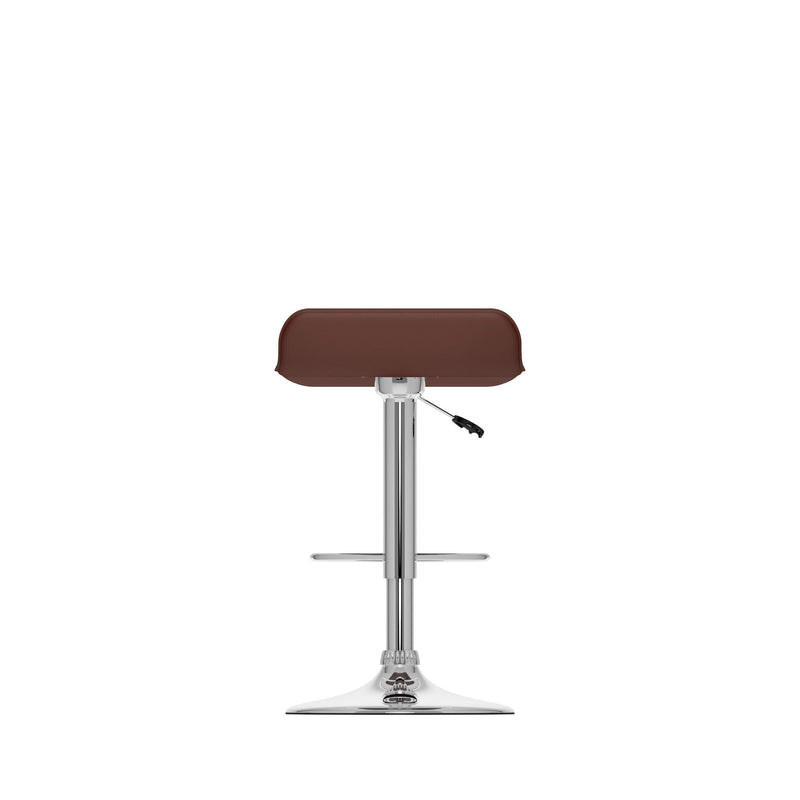 brown Low Back Bar Stools Set of 2 Theo Collection product image by CorLiving