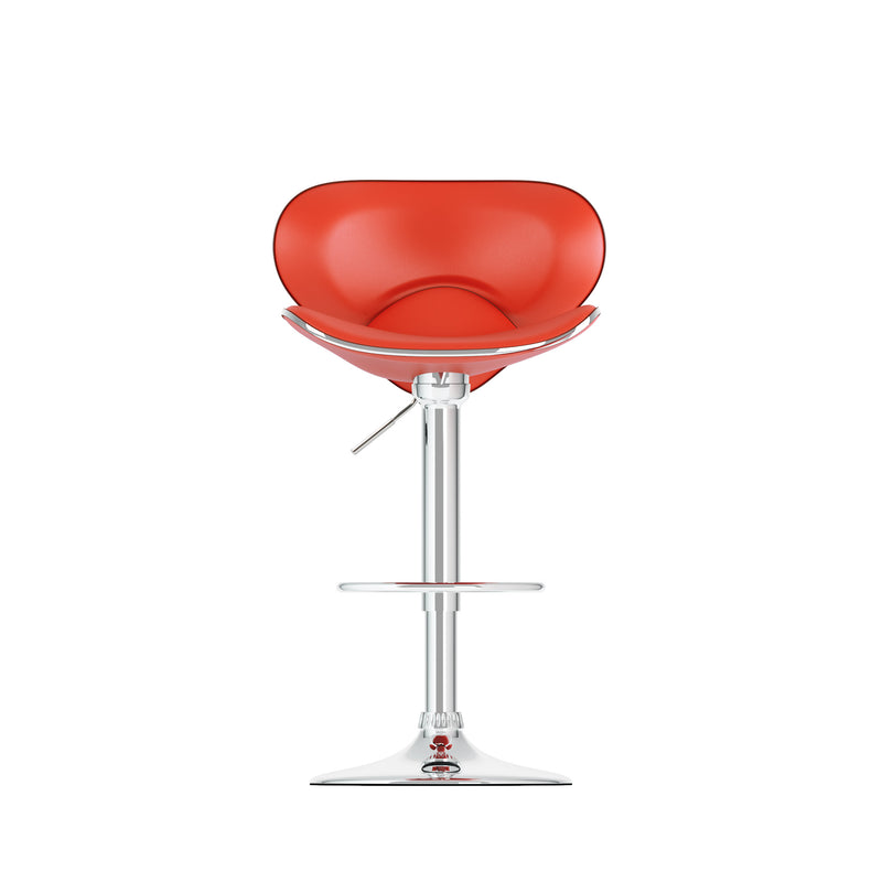 red Bar Stools with Backs Set of 2 Marcus Collection product image by CorLiving