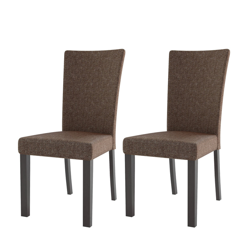 Brown Dining Chairs, Set of 2 CorLiving Collection product image by CorLiving