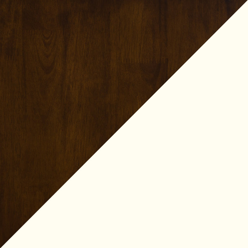 white and brown Solid Wood Dining Table Memphis Collection detail image by CorLiving