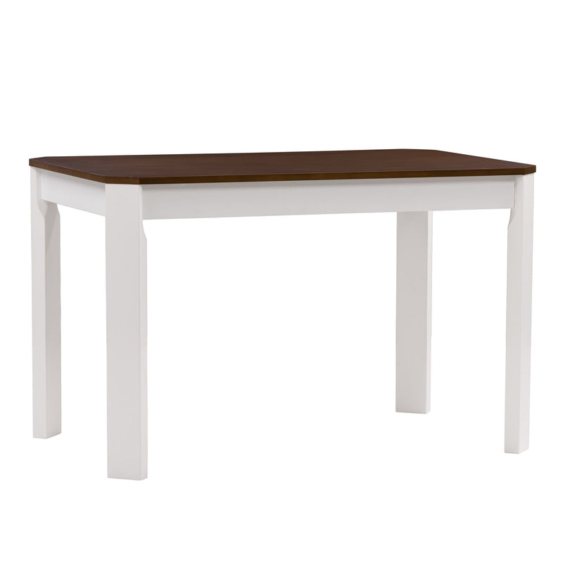 white and brown Solid Wood Dining Table Memphis Collection product image by CorLiving