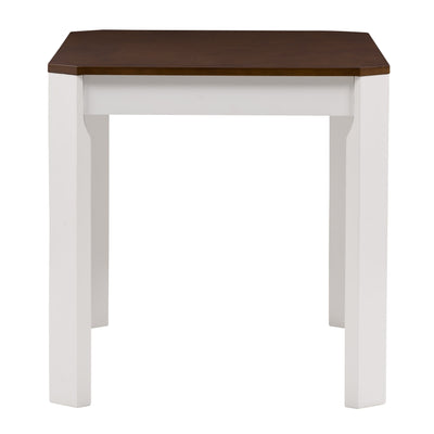 white and brown Solid Wood Dining Table Memphis Collection product image by CorLiving#color_white-and-brown