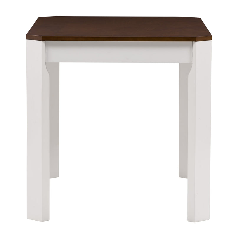 white and brown Solid Wood Dining Table Memphis Collection product image by CorLiving