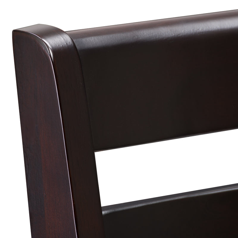mahogany High Back Wooden Dining Chairs, Set of 2 Memphis Collection detail image by CorLiving