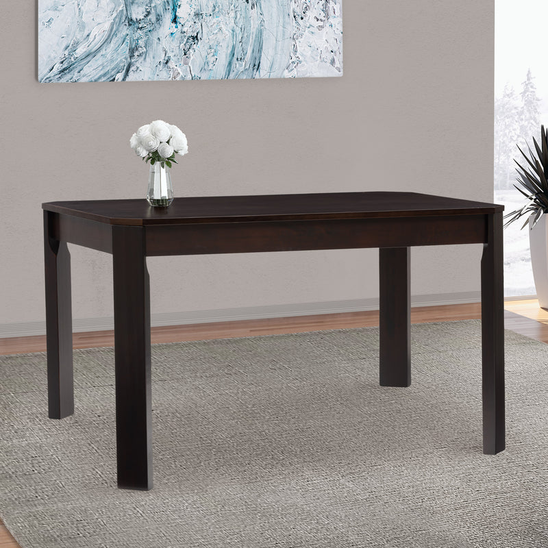 mahogany Solid Wood Dining Table Memphis Collection lifestyle scene by CorLiving