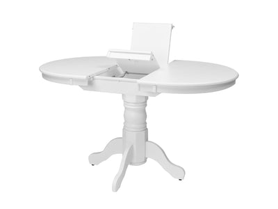 Dillon White Extendable Oval Dining Table product image#color_dillon-white