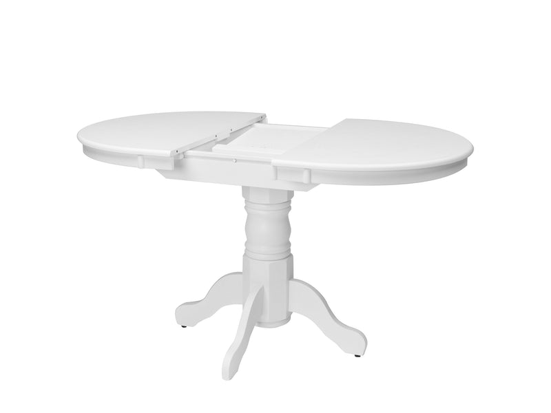 Dillon White Extendable Oval Dining Table product image