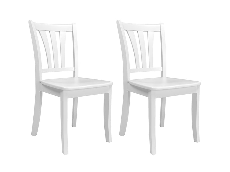 white Extendable Dining Set, 5pc Dillon Collection detail image by CorLiving