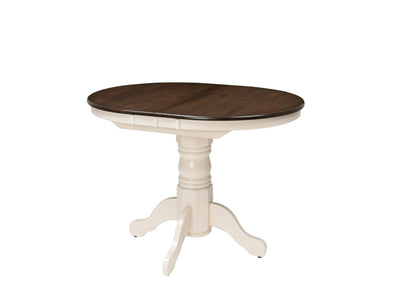 Dillon Dark Brown and Cream Extendable Oval Dining Table product image#color_dillon-dark-brown-and-cream