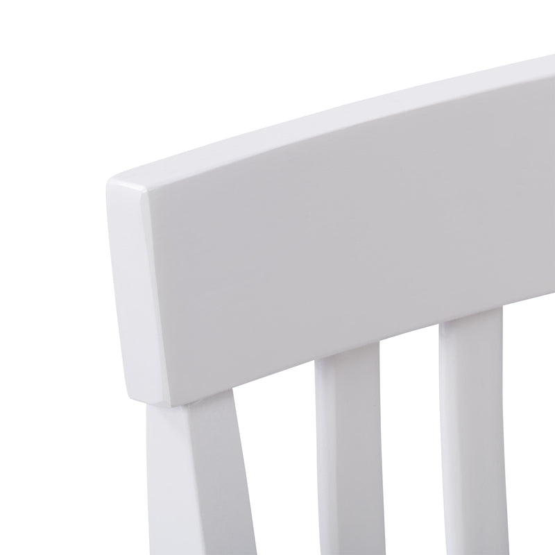 White Wooden Chairs, Set of 2 Michigan Collection detail image by CorLiving