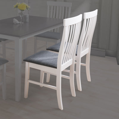 White Wooden Chairs, Set of 2 Michigan Collection lifestyle scene by CorLiving#color_white