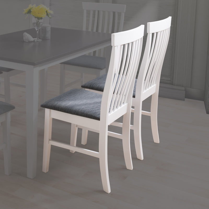 White Wooden Chairs, Set of 2 Michigan Collection lifestyle scene by CorLiving