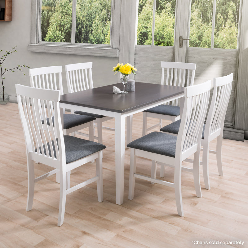 Grey and White Dining Table Michigan Collection lifestyle scene by CorLiving