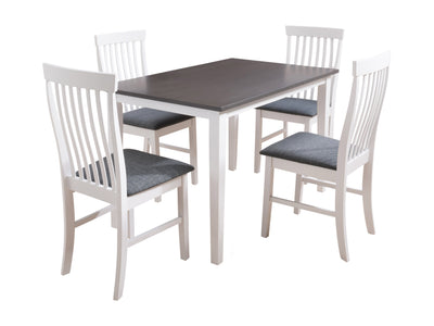 5pc Grey and White Dining Set Michigan Collection product image by CorLiving#color_michigan-grey-and-white