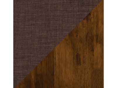 brown Mid Century Bench Branson Collection detail image by CorLiving#color_branson-walnut-and-tweed