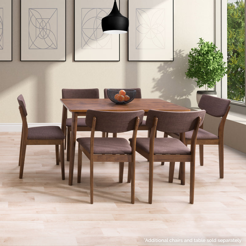 Walnut Dining Chairs, Set of 2 Branson Collection lifestyle scene by CorLiving