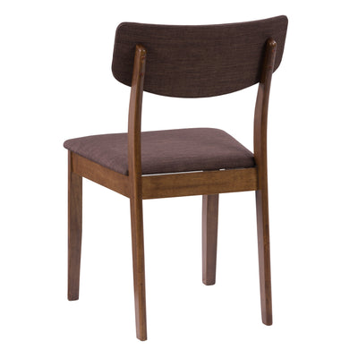 Walnut Dining Chairs, Set of 2 Branson Collection product image by CorLiving#color_branson-walnut-and-tweed