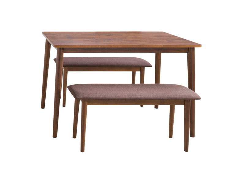 walnut 3pc Dining Set Branson Collection product image by CorLiving