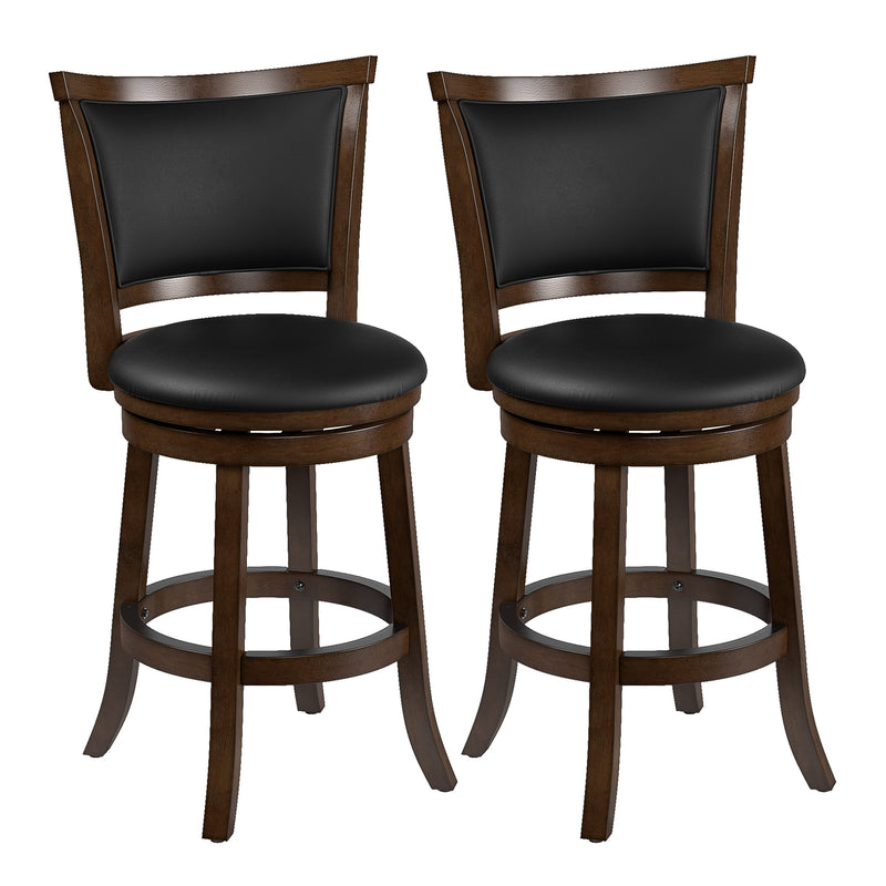 brown Counter Height Bar Stools Set of 2 Wesley Collection product image by CorLiving