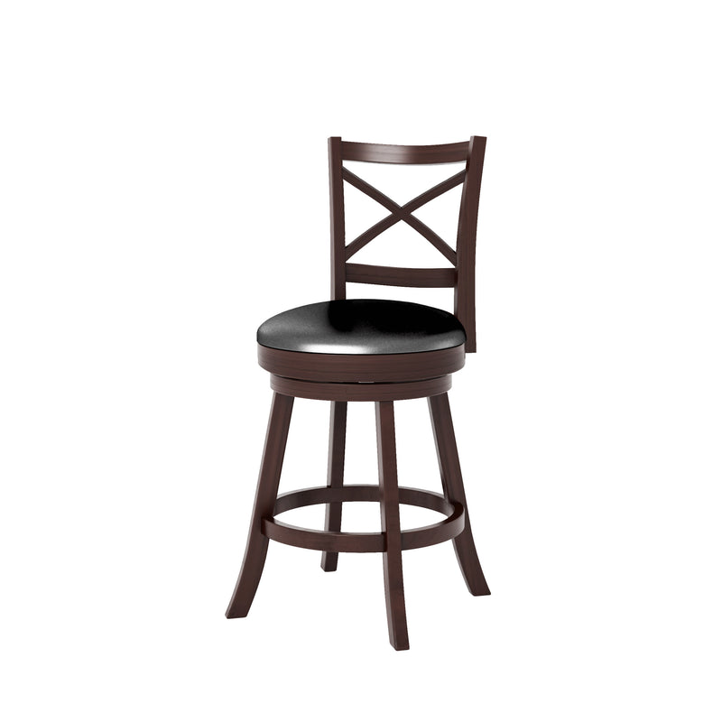 black Wooden Bar Stool with Back CorLiving Collection product image by CorLiving
