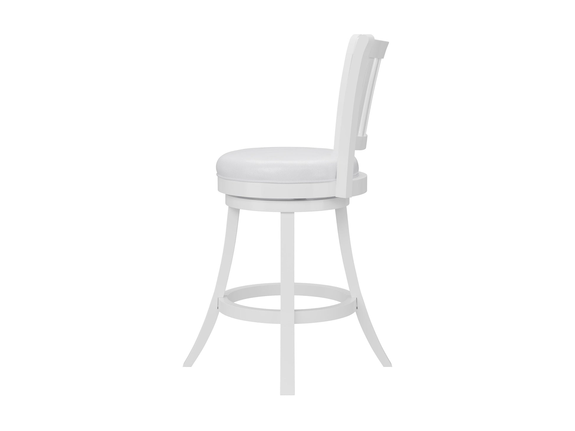 Modern wooden bar stool with brown leather seat, black metal frame, and footrest. Ideal for kitchen islands or bar areas, this contemporary stool offers comfort and style with its sleek design and sturdy construction.