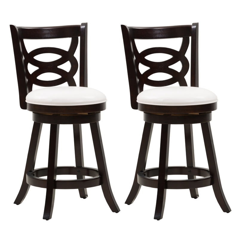 white Wood Bar Stools Counter Height Wren Collection product image by CorLiving