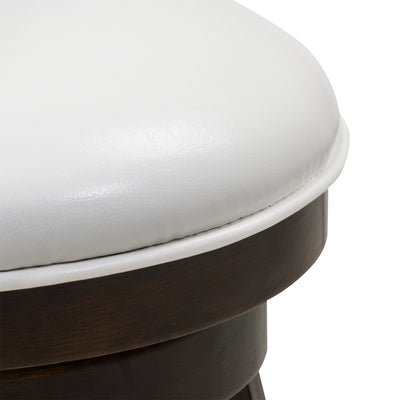 white Wood Bar Stools Bar Height Wren Collection detail image by CorLiving#color_white