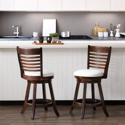 white Counter Height Bar Stools Set of 2 Willa Collection lifestyle scene by CorLiving#color_white