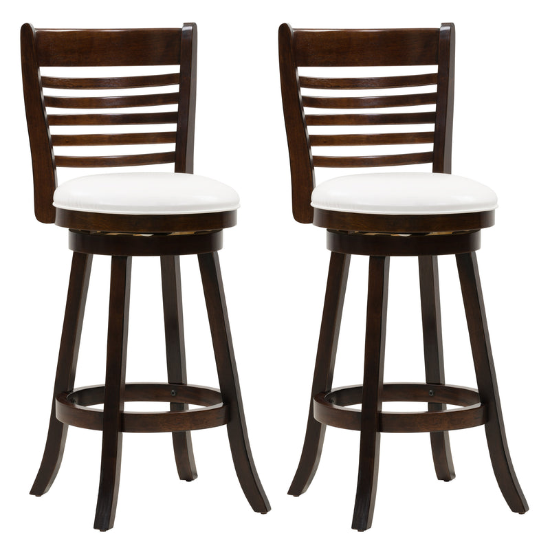 white Bar Height Bar Stools Set of 2 Willa Collection product image by CorLiving