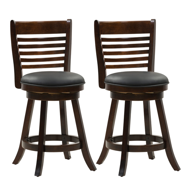 black Counter Height Bar Stools Set of 2 Willa Collection product image by CorLiving