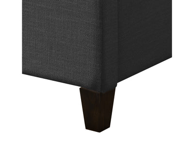 dark grey Upholstered Double / Full Bed Florence Collection detail image by CorLiving#color_dark-grey