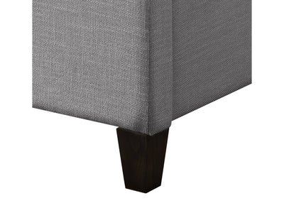 grey Upholstered Double / Full Bed Florence Collection detail image by CorLiving#color_grey