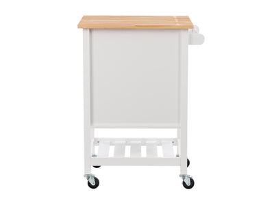 white Kitchen Cart on Wheels Callan Collection product image by CorLiving#color_white