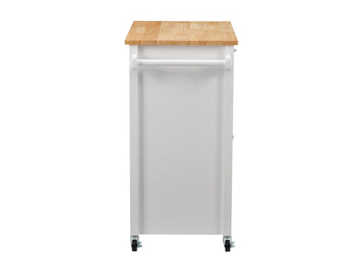 white Kitchen Cart on Wheels Chase Collection product image by CorLiving#color_white