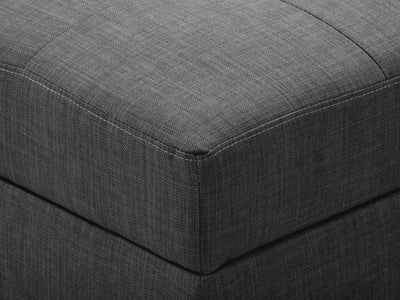 grey Tufted Storage Bench Antonio Collection detail image by CorLiving#color_antonio-grey