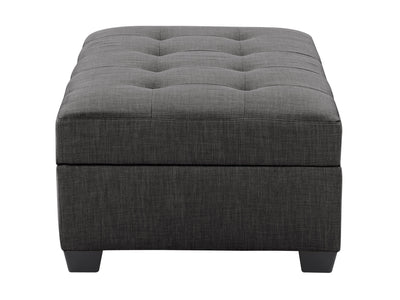 grey Tufted Storage Bench Antonio Collection product image by CorLiving#color_antonio-grey