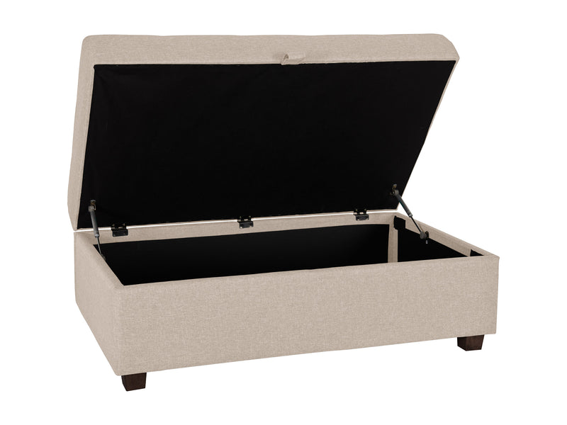 beige Large Storage Ottoman  Collection product image by CorLiving