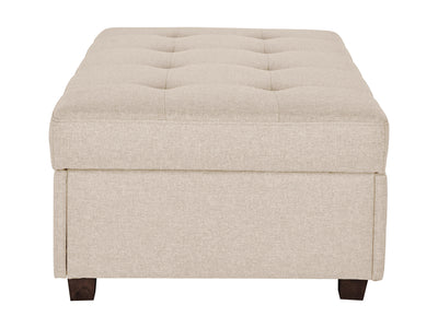 beige Large Storage Ottoman  Collection product image by CorLiving#color_aubin-beige