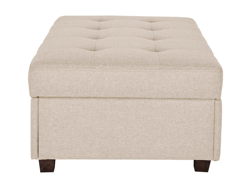 beige Large Storage Ottoman  Collection product image by CorLiving