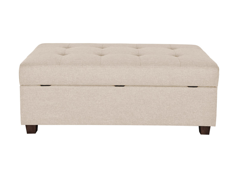 beige Large Storage Ottoman  Collection product image by CorLiving