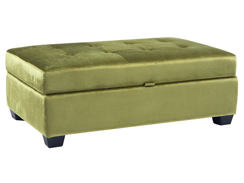 green Tufted Storage Bench Antonio Collection product image by CorLiving