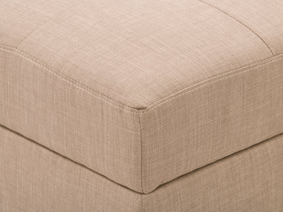 beige Tufted Storage Bench Antonio Collection detail image by CorLiving#color_antonio-beige